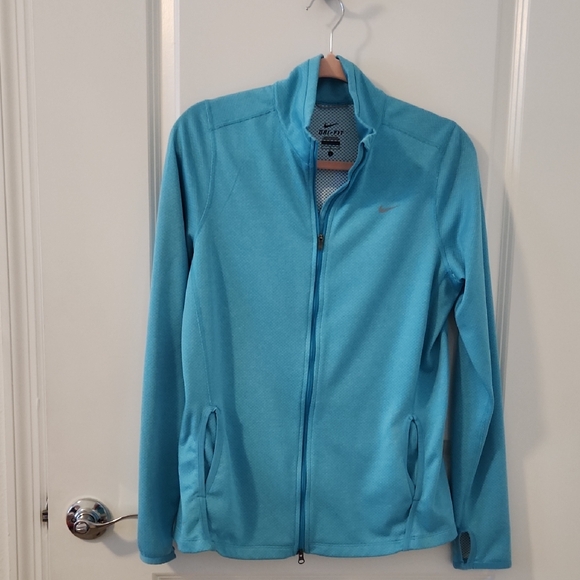 Nike Jackets & Blazers - Nike Light Blue Zip-Up Jacket